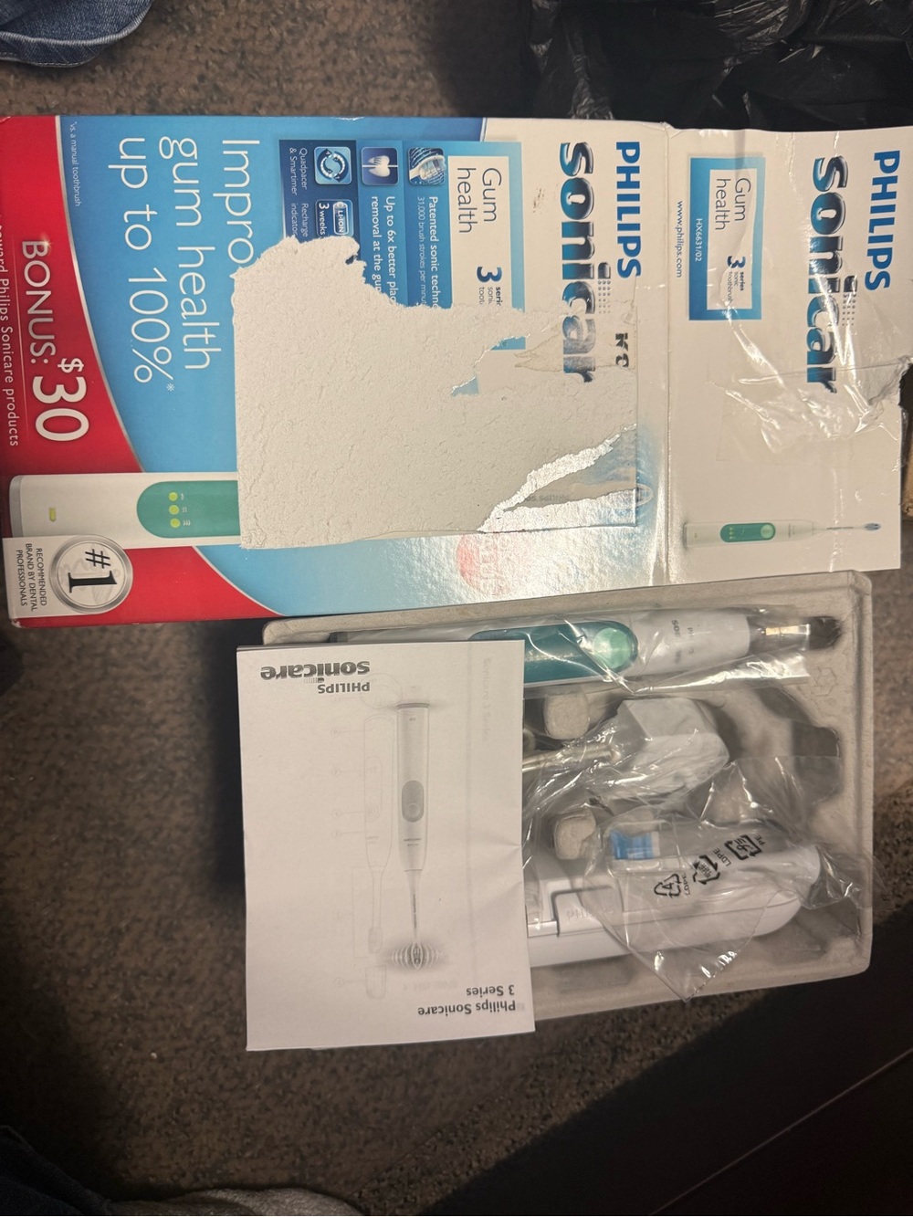 Philips Sonicare series 3 toothbrush